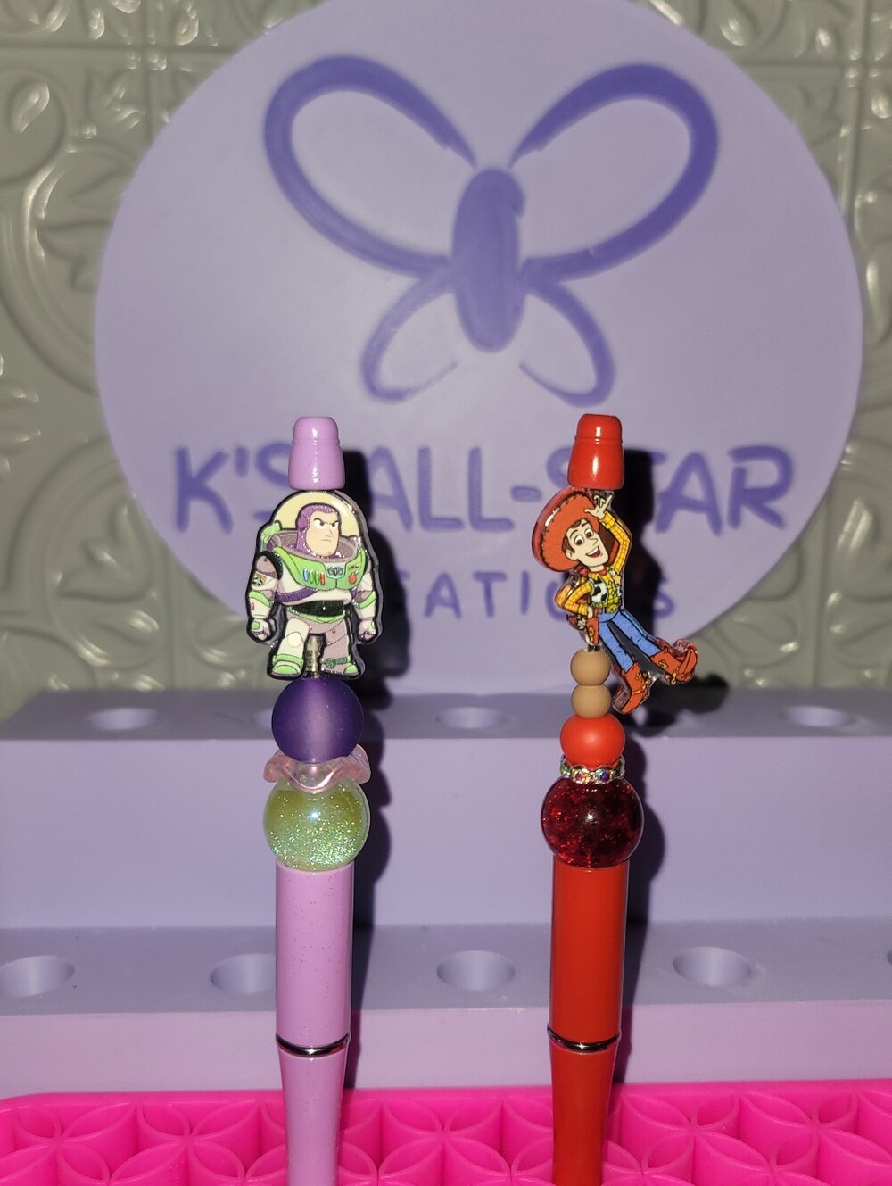 NWT-Custom made Toy Story Character pens - Pick your character(s) Sold Ind.